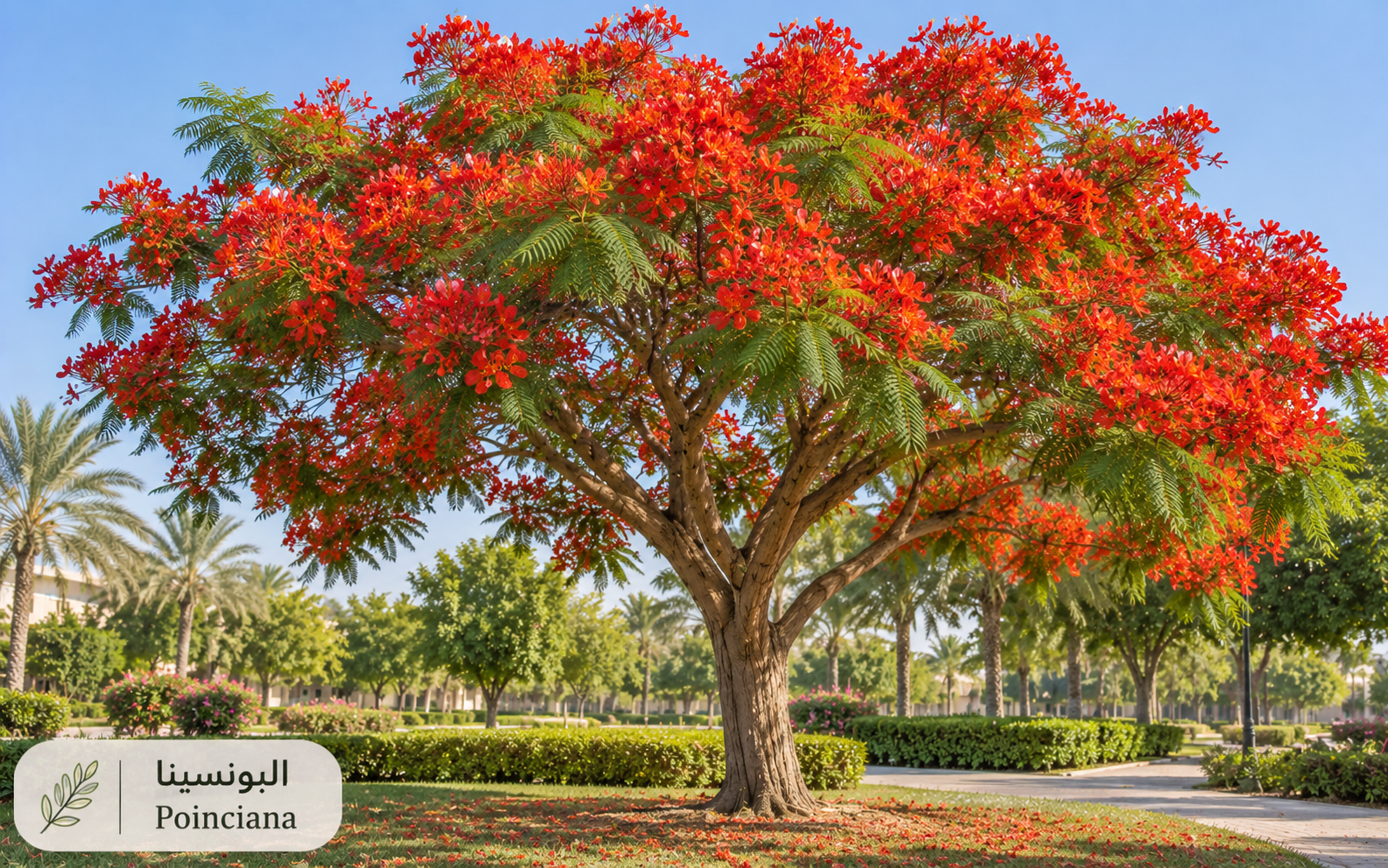 البونسينا (شجرة اللهب) — Delonix regia